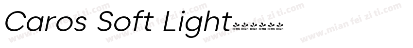 Caros Soft Light字体转换